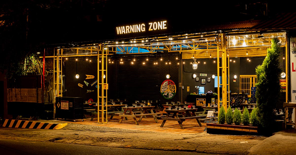 1.2 Warning Zone – quán beer Đà Lạt chất lượng